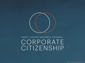 Puget Sound Business Journal Corporate Citizenship award graphic.