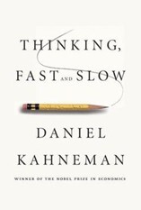 Cover of the book Thinking, Fast and Slow by Daniel Kahneman.